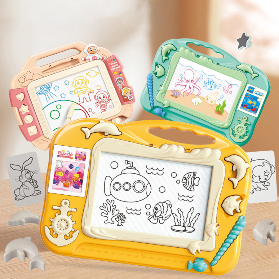 5504 Toddlers Magnetic Writing Doodle Tablet Drawing Board Kids Toy with Puzzle Game 5504 Toddlers Magnetic Writing Doodle Tablet Drawing Board Kids Toy with Puzzle Game